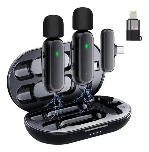 MICROFONO INALAMBRICO WIRELESS DOBLE IPHONE EP-CX02