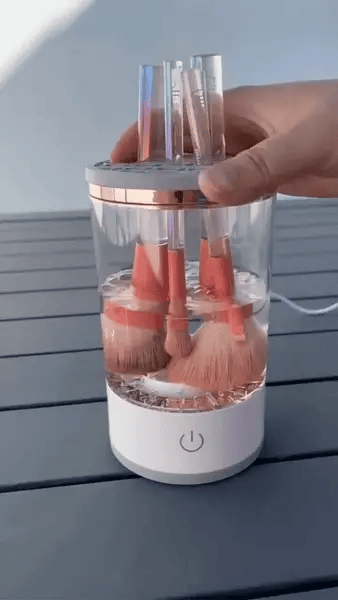 Máquina limpiadora de brochas de maquillaje