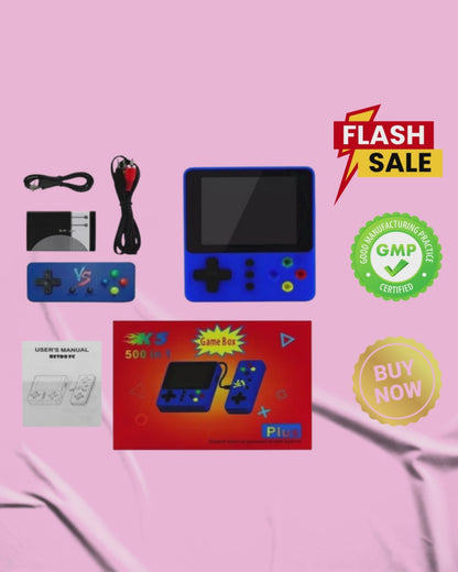 CONSOLA DE JUEGOS PORTATIL 500 JUEGOS EN 1 CON CONTROL ADICIONAL